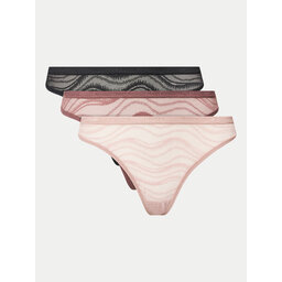 Calvin Klein Underwear Calvin Klein Underwear Набір з 3 пар стрінгів Thong 3Pk 000QD5216E Кольоровий