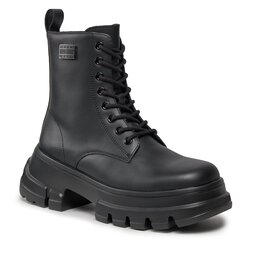 Tommy Jeans Botas Tommy Jeans Tjw Chunky Leather Boot EN0EN02503 Black BDS