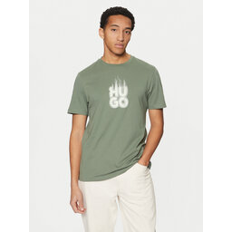 HUGO HUGO T-Shirt Dalayer 50535363 Grün Regular Fit