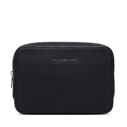 Tommy Hilfiger Kosmetiktasche Tommy Hilfiger Th Business Saffiano Washbag AM0AM14803 Schwarz