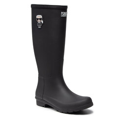 KARL LAGERFELD Bottes de pluie KARL LAGERFELD KL47090 Black Rubber