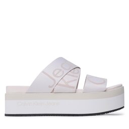 

Шльопанці Calvin Klein Jeans Flatform Sandal Webbing YW0YW00966 Ancient White YBH, Écru