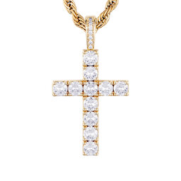 ICED STUFF Privjesak ICED STUFF Diamond Cross Zlatna