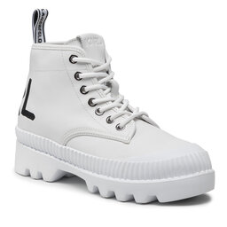KARL LAGERFELD Bottes de randonnée KARL LAGERFELD KL45230 White Lthr