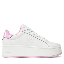 Tommy Jeans Сникърси Tommy Jeans Tjw Flatform Patent Sneaker EN0EN02864 Екрю