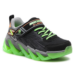 Skechers Sneakersy Skechers S Lights 400130L/BKLM Black/Lime