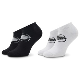 Emporio Armani Комплект 2 чифта дълги чорапи мъжки Emporio Armani 306208 2F300 00121 Nero/Bianco