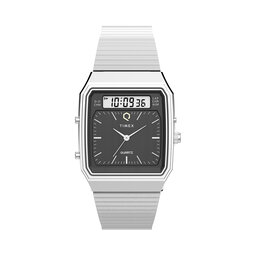 Timex Reloj Timex Q Timex® 1982 Ana-Digi Reissue Chronograph TW2Y05900 Plata