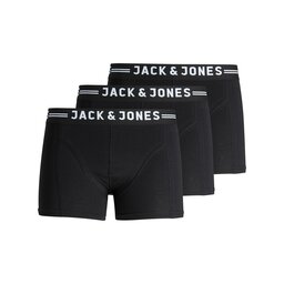 Jack&Jones Jack&Jones Σετ μποξεράκια 3 τμχ Sense 12081832 Μαύρο