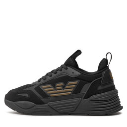 

Снікерcи EA7 Emporio Armani X8X070 XK165 M701 Triple Black/Gold, Чорний