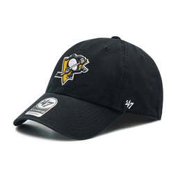 47 Brand Czapka z daszkiem 47 Brand Pittsburgh Penguins '47 Clean Up H-RGW15GWS-BKB Black