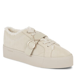 Calvin Klein Sneakersy Calvin Klein Fltfrm Cupsole Lt W/Hw Sue Wl HW0HW01820 Feather Gray ABY