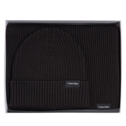 

Набір Шарф і Шапка Calvin Klein Gs Classic Cotton Scarf+Beanie K50K511021 Ck Black BAX, Чорний