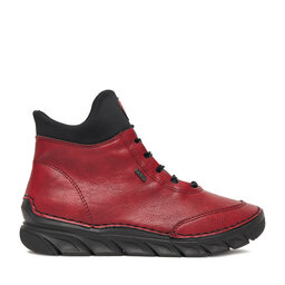 Rieker Botines planos Rieker CEO-55069-35 Guinda/burdeos