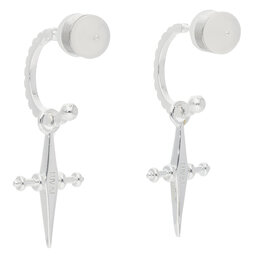 

Сережки Luv AJ Mini Cross Hoops MCH-SS Silver, Срібний