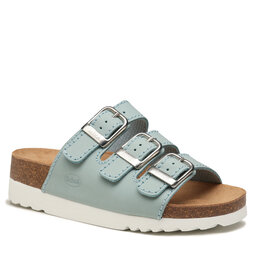 Scholl Παντόφλες Scholl Rio Wedge Ad MF24981 Pale Blue/White 2340