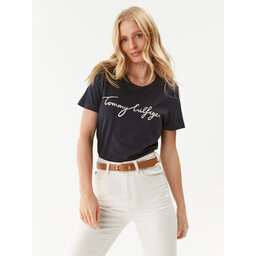 Tommy Hilfiger Tommy Hilfiger T-Shirt Heritage Graphic Tee WW0WW24967 Dunkelblau Regular Fit