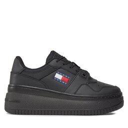 Tommy Jeans Sneakersy Tommy Jeans Tjw Retro Basket Flatform Ess EN0EN02506 Černá
