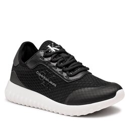 Calvin Klein Jeans Sneakersy Calvin Klein Jeans Eva Runner Monologo W YW0YW00885 Black BDS