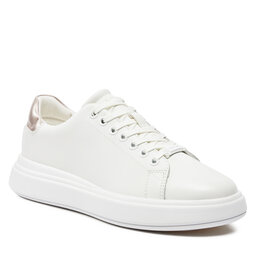 Calvin Klein Sneakers Calvin Klein Cupsole Lace Up Leather HW0HW01987 White/Crystal Gray 02Z