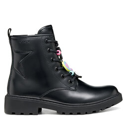 Geox Schnürschuhe Geox J Casey Girl J9420G 000CN C9240 M Schwarz