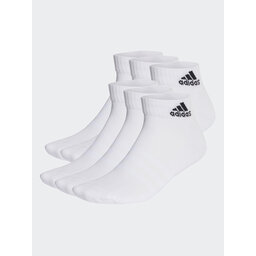 adidas Ponožky Kotníkové Unisex adidas Cushioned Sportswear Ankle Socks 6 Pairs HT3442 white/black