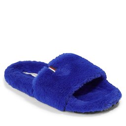 Tommy Hilfiger Papuče Tommy Hilfiger Fur Home Slipper Slide FW0FW07663 Ultra Blue C66