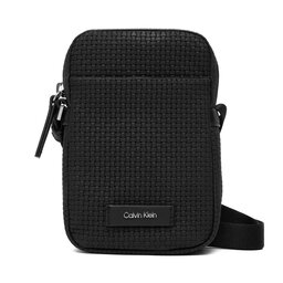 Calvin Klein Bandolera Calvin Klein Embossed Woven Slim Reporter LV04D3221G Negro