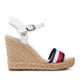 

Еспадрильї Tommy Hilfiger Shimmery Ribon High Wedge FW0FW05590 Ecru YBL, Білий
