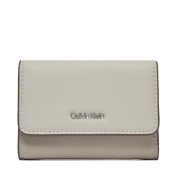 Calvin Klein Veľká dámska peňaženka Calvin Klein Ck Must Trifold Sm_Block K60K611435 Biela