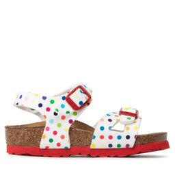 

Босоніжки Birkenstock Rio Kids Rivet Logo 1021698 Digital Dots White, Білий