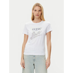 Guess Guess Marškinėliai W5GI05 I3Z14 Balta Regular Fit