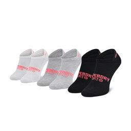 Superdry 3 pares de calcetines tobilleros para mujer Superdry Coolmax Trainer Sock 3Pk WS400011A Multi 64L