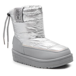 Big Star Shoes Kozaki Big Star Shoes KK374218 Grey