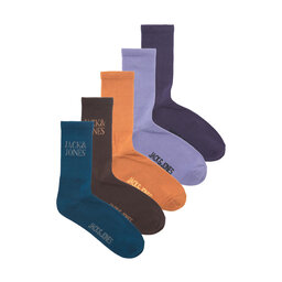 Jack&Jones 5 pares de calcetines altos para hombre Jack&Jones 12237481 Desert Sun 4240969