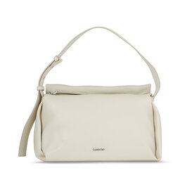 Calvin Klein Borsetta Calvin Klein Elevated Soft Shoulder Bag Sm K60K610756 Dk Ecru PC4