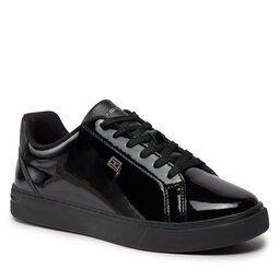Tommy Hilfiger Sneakers Tommy Hilfiger Essential Court Sneaker Patent FW0FW07868 Black BDS