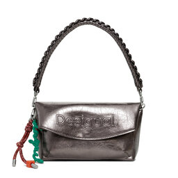 Desigual Ročna torba Desigual Half Logo Trokel 25WAXPAQ Rjava