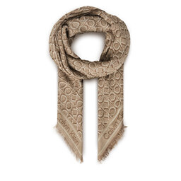 Calvin Klein Chusta Calvin Klein Aop Monogram Jacquard LV04F8054G Beżowy