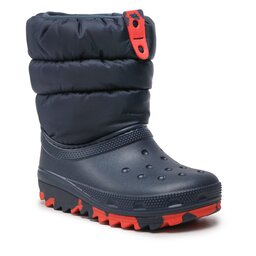 Crocs Апрески Crocs Classic Neo Puff Boot K 207684 Navy/Blue Marine