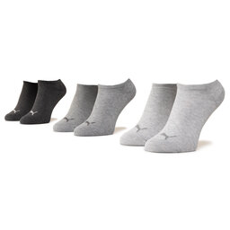 Puma Súprava 3 párov kotníkových ponožiek unisex Puma 906807 Anthraci/Mel Grey/Mel Grey 14