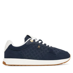Tommy Hilfiger Sneakers Tommy Hilfiger Th Runner Suede Monogram FW0FW09620 Dunkelblau