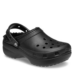 Crocs Pantoletten Crocs Crocs Classic Platform Lined Clog W 207938 Black 001
