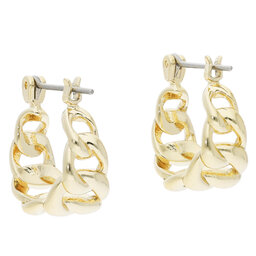 

Сережки Luv AJ Mini Louis Chain Hooper FW22-E-MLCH-G Gold, Золотий