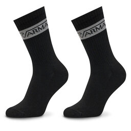 Emporio Armani Underwear Zestaw 2 par wysokich skarpet męskich Emporio Armani Underwear 303122 4F328 00020 Czarny