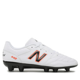 New Balance Ghete pentru fotbal New Balance 442 v2 Academy Jnr Fg JS43FWD2 Alb