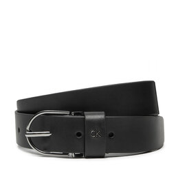 Calvin Klein Pasek Damski Calvin Klein Ck Metal Loop Rnd Buckle 3.0 K60K612861 Czarny