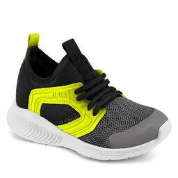 Bibi Sneakersy Bibi Fly Baby 1186025 Graphite/Black/Yellow Fluor