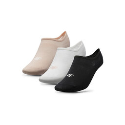 4F Set di 3 paia di pedulini da donna 4F 4FAW23USOCF196 91S