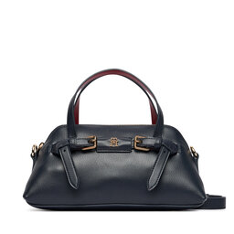 Tommy Hilfiger Handtasche Tommy Hilfiger Th Buckle Mini Tote AW0AW19034 Dunkelblau